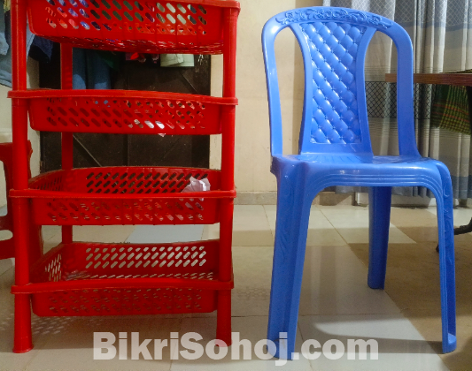 পর্দা +চেয়ার +রেক